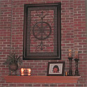 after - mantle area with decorating by Ooh La La Decor & More!